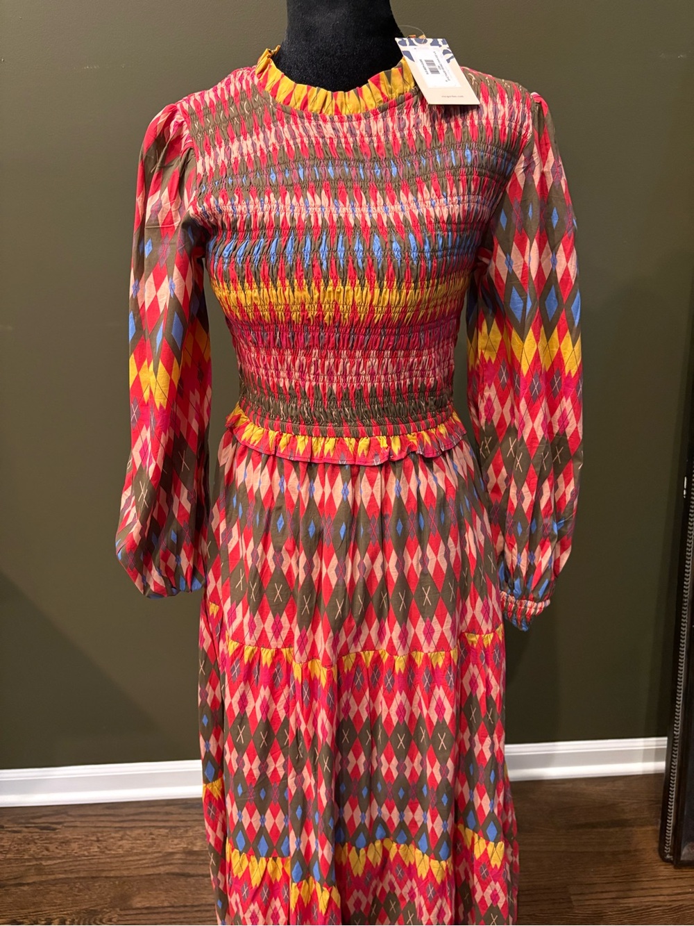 Ro's Garden Tuckernuck Exclusive Geraldine Long Sleeve Maxi Dress. NWT - Picture 2 of 5